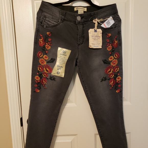 democracy embroidered jeans